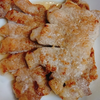 豚ロース肉の塩コショウ焼き